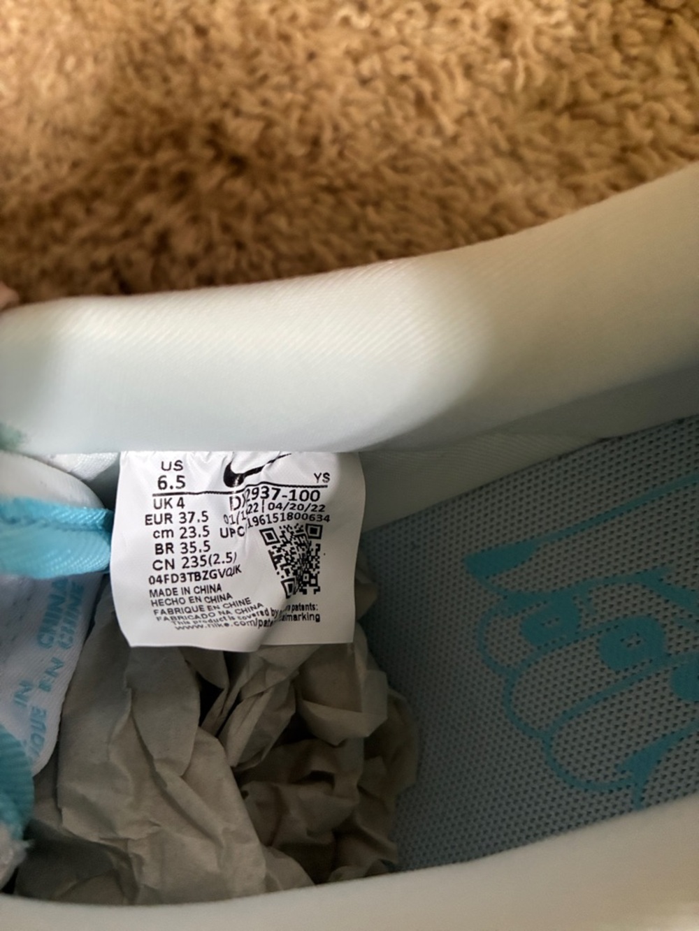 Women's Blue (Wmns) Air Force 1 '07 Lx 'Nail Art
- White/Celestine Blue - Picture 14 of 17
